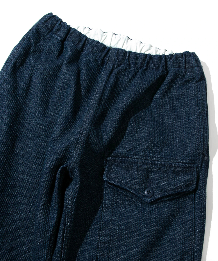 AOZORA刺し子DENIM UNISEXアーミーイージーパンツ (MENS/WOMENS)｜ファッション通販 SANKO  BAZAAR（サンコーバザール）