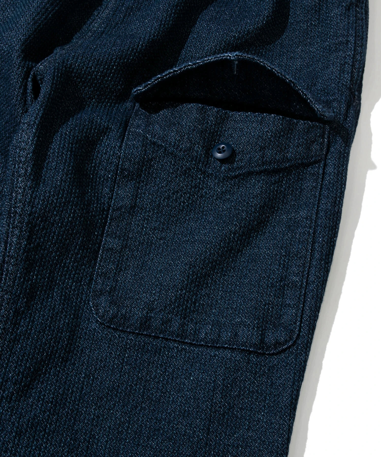 AOZORA BLUE HEAVEN(アオゾラ ブルー ヘヴン) |AOZORA刺し子DENIM UNISEXアーミーイージーパンツ (MENS/WOMENS)