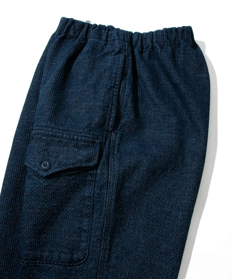 AOZORA BLUE HEAVEN(アオゾラ ブルー ヘヴン) |AOZORA刺し子DENIM UNISEXアーミーイージーパンツ (MENS/WOMENS)