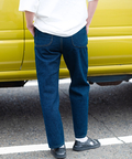 AOZORA BLUE HEAVEN(アオゾラ ブルー ヘヴン) |AOZORA 刺し子DENIM UNISEXロールアップパンツ (MENS/WOMENS)