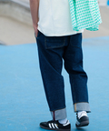 AOZORA BLUE HEAVEN(アオゾラ ブルー ヘヴン) |AOZORA 刺し子DENIM UNISEXロールアップパンツ (MENS/WOMENS)