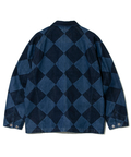 AOZORA BLUE HEAVEN(アオゾラ ブルー ヘヴン) |AOZORA デニムカバーオール -ダイヤ柄- (MENS)