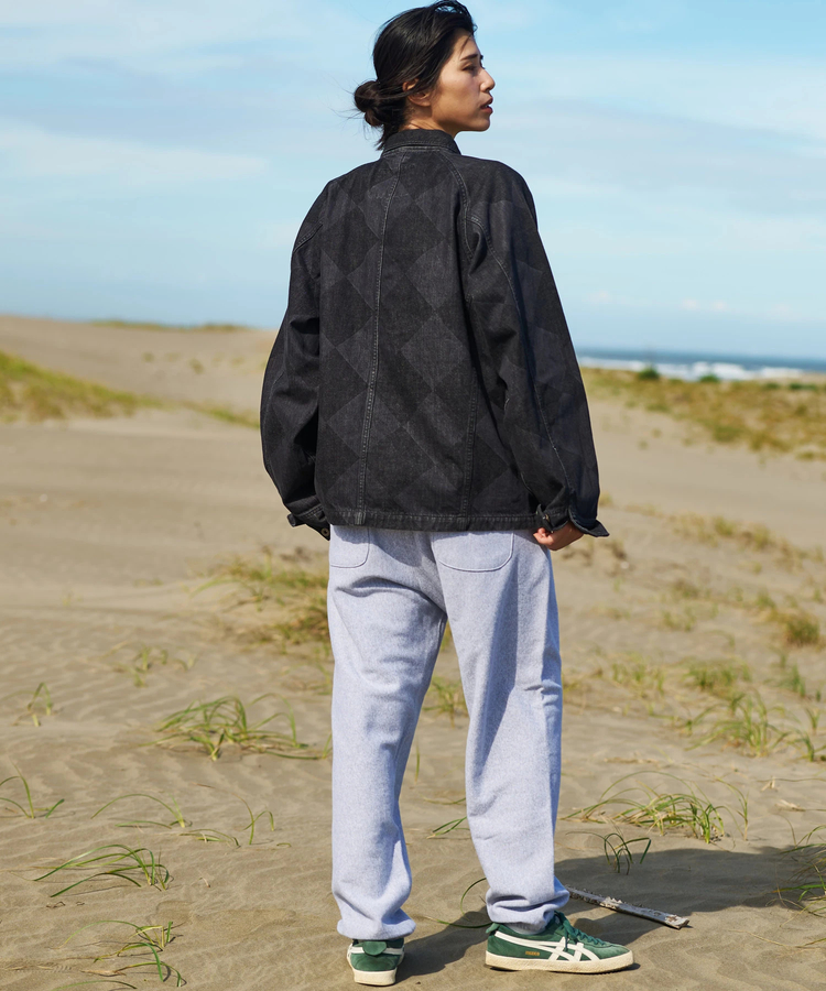 AOZORA BLUE HEAVEN(アオゾラ ブルー ヘヴン) |AOZORA デニムカバーオール -ダイヤ柄- (MENS)