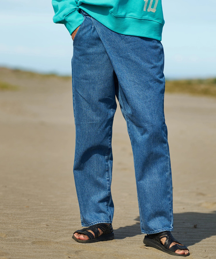 AOZORA BLUE HEAVEN(アオゾラ ブルー ヘヴン) |AOZORA デニムラップイージーパンツ (MENS)