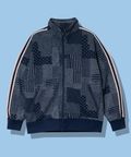 AOZORA BLUE HEAVEN(アオゾラ ブルー ヘヴン) |AOZORA 刺し子カットJQトラックジャケット (MENS)