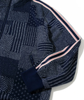AOZORA BLUE HEAVEN(アオゾラ ブルー ヘヴン) |AOZORA 刺し子カットJQトラックジャケット (MENS)