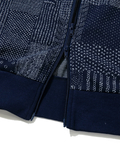 AOZORA BLUE HEAVEN(アオゾラ ブルー ヘヴン) |AOZORA 刺し子カットJQトラックジャケット (MENS)