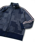AOZORA BLUE HEAVEN(アオゾラ ブルー ヘヴン) |AOZORA 刺し子カットJQトラックジャケット (MENS)
