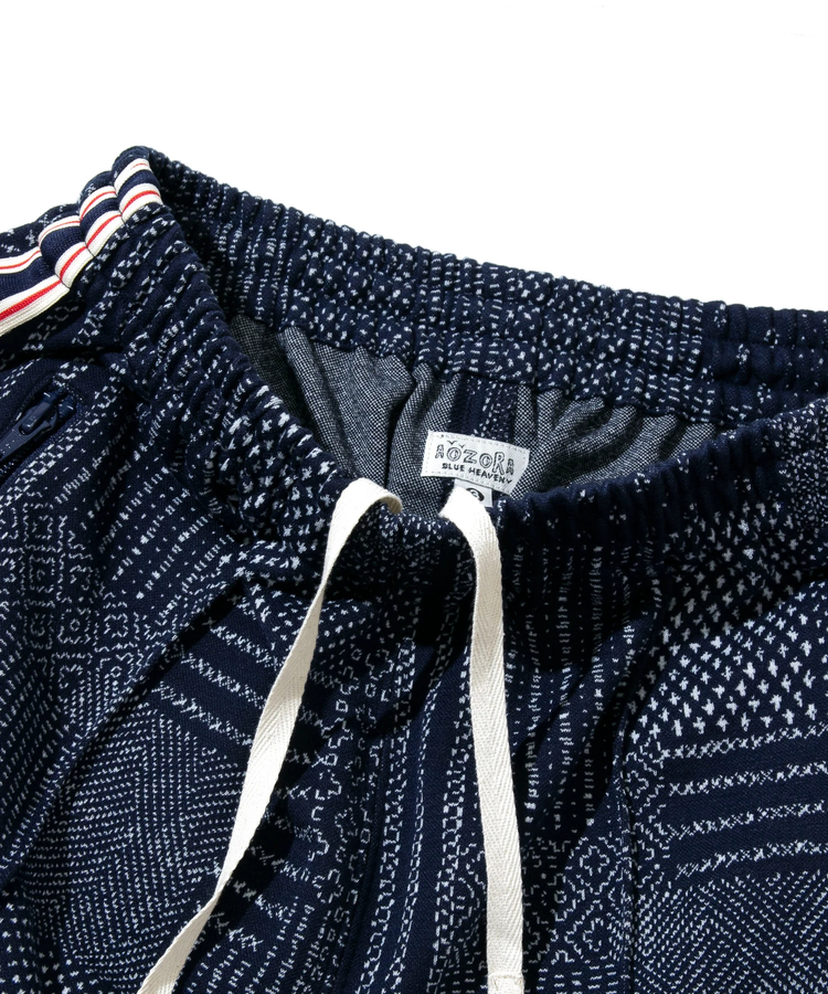 AOZORA BLUE HEAVEN(アオゾラ ブルー ヘヴン) |AOZORA刺し子カットJQトラックパンツ(MENS)