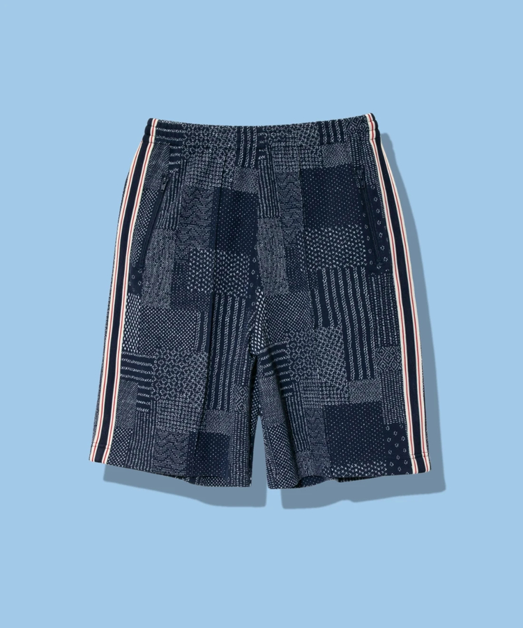 AOZORA BLUE HEAVEN(アオゾラ ブルー ヘヴン) |AOZORA刺し子カットJQトラックショーツ(MENS)