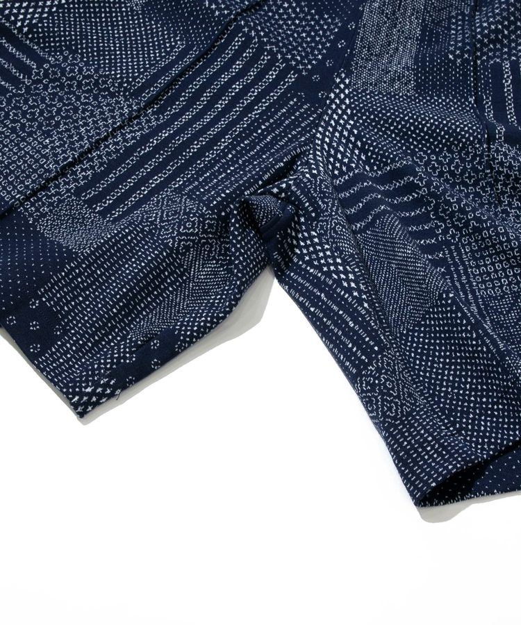 AOZORA BLUE HEAVEN(アオゾラ ブルー ヘヴン) |AOZORA刺し子カットJQトラックショーツ(MENS)
