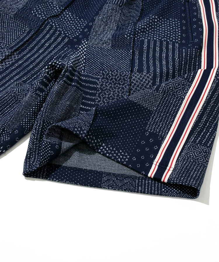 AOZORA BLUE HEAVEN(アオゾラ ブルー ヘヴン) |AOZORA刺し子カットJQトラックショーツ(MENS)