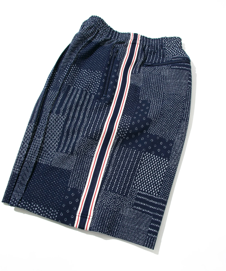 AOZORA BLUE HEAVEN(アオゾラ ブルー ヘヴン) |AOZORA刺し子カットJQトラックショーツ(MENS)