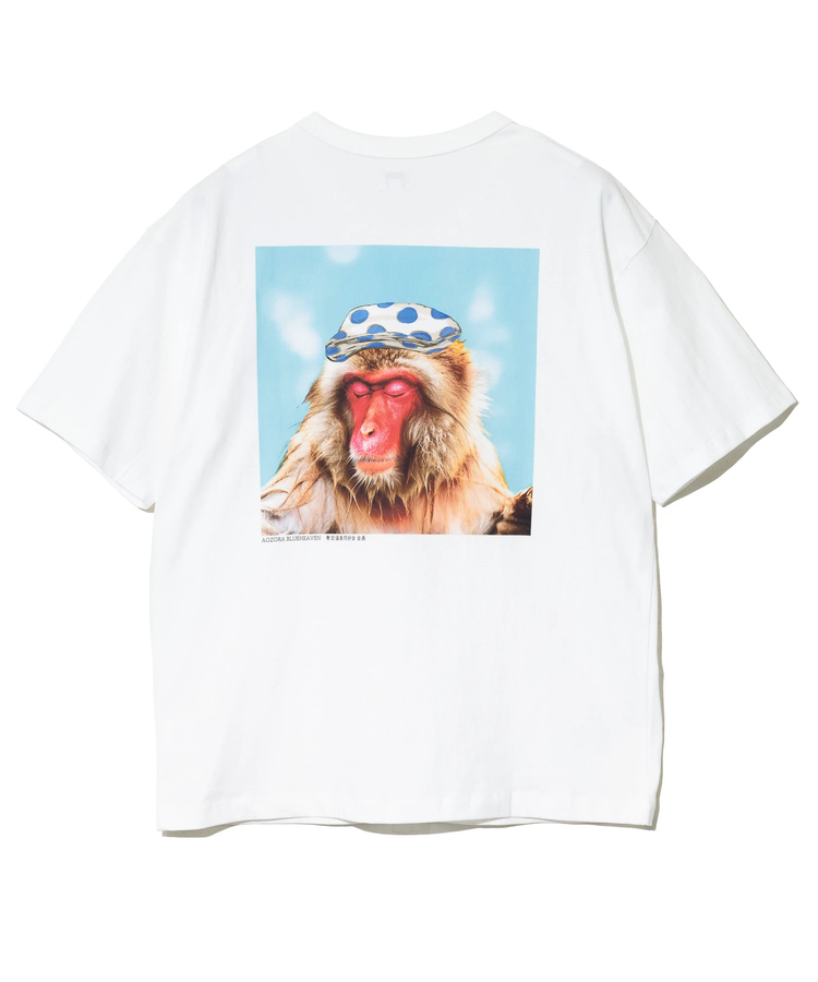 AOZORA BLUE HEAVEN(アオゾラ ブルー ヘヴン) |AOZORA ポケTシャツ 温泉同好会会長 (MENS)