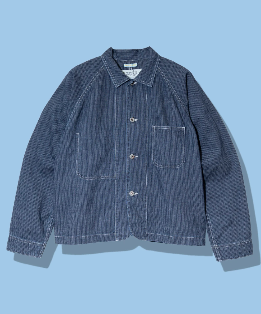 刺し子シャンブレーショートカバーオール(MENS)｜ファッション通販