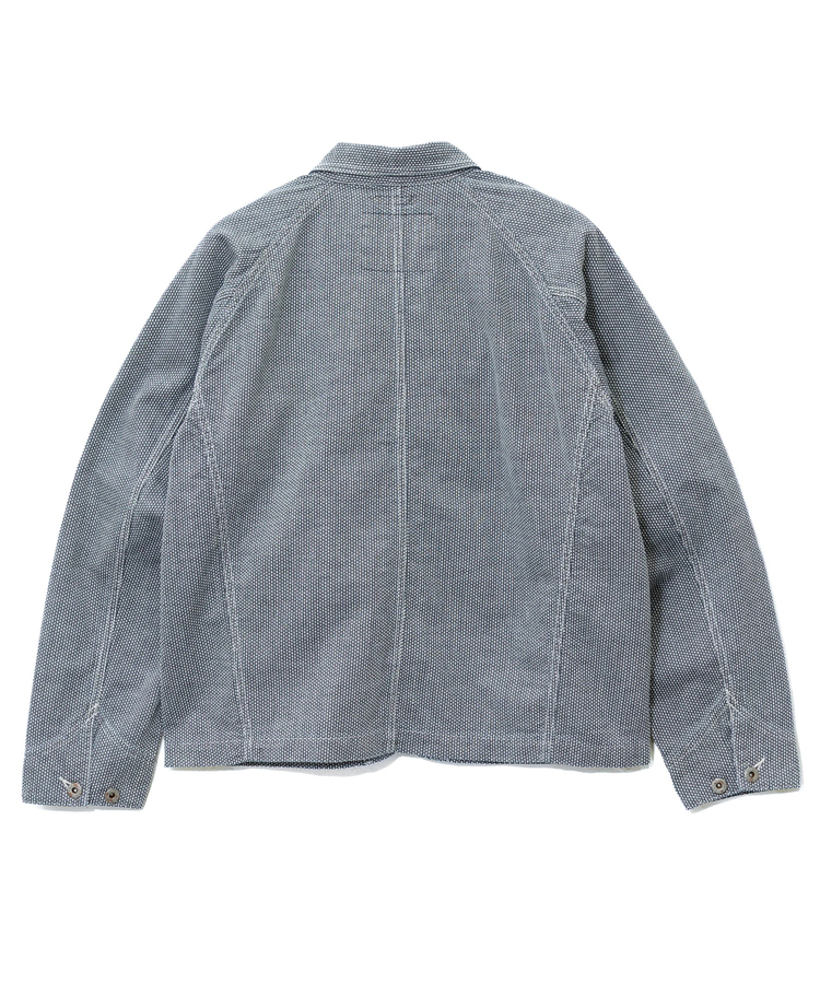 AOZORA BLUE HEAVEN(アオゾラ ブルー ヘヴン) |刺し子シャンブレーショートカバーオール(MENS)