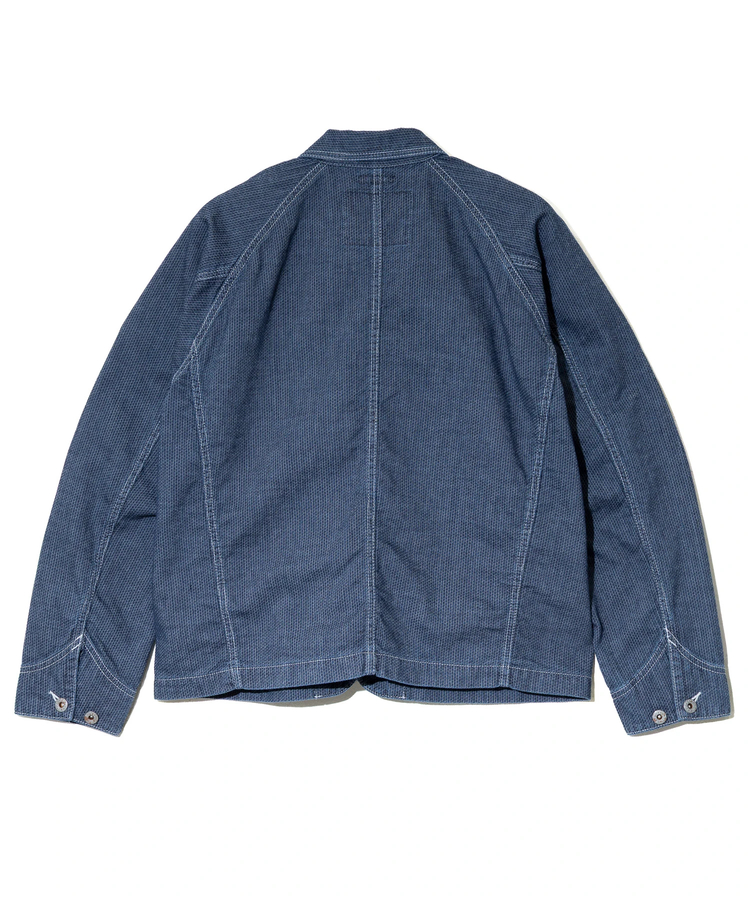 AOZORA BLUE HEAVEN(アオゾラ ブルー ヘヴン) |刺し子シャンブレーショートカバーオール(MENS)