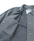AOZORA BLUE HEAVEN(アオゾラ ブルー ヘヴン) |刺し子シャンブレーショートカバーオール(MENS)