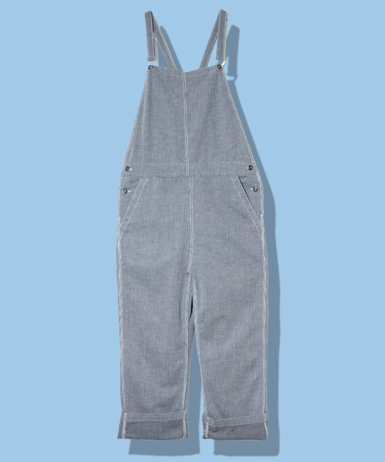 AOZORA BLUE HEAVEN(アオゾラ ブルー ヘヴン) |AOZORA刺し子シャンブレーサロペット(WOMENS)