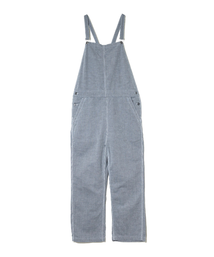 AOZORA BLUE HEAVEN(アオゾラ ブルー ヘヴン) |AOZORA刺し子シャンブレーサロペット(WOMENS)