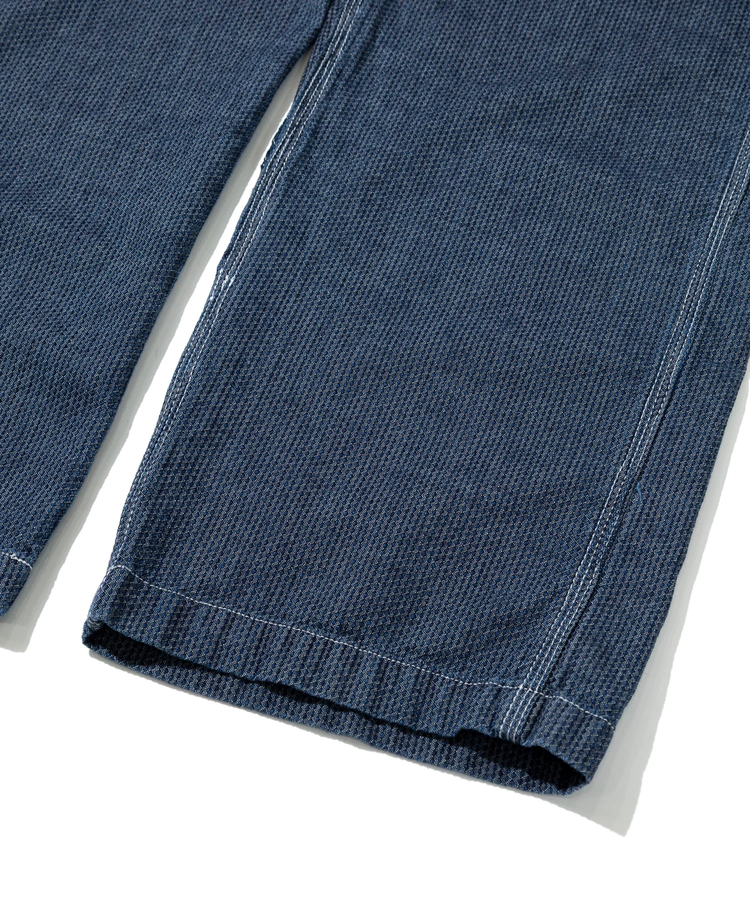 AOZORA BLUE HEAVEN(アオゾラ ブルー ヘヴン) |AOZORA刺し子シャンブレーサロペット(WOMENS)