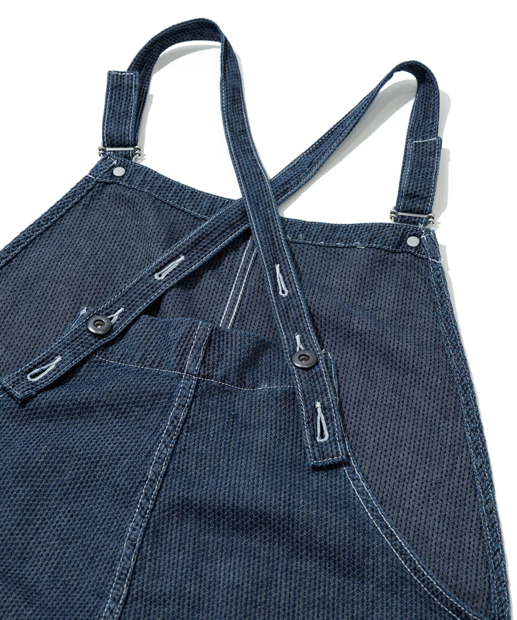 AOZORA BLUE HEAVEN(アオゾラ ブルー ヘヴン) |AOZORA刺し子シャンブレーサロペット(WOMENS)