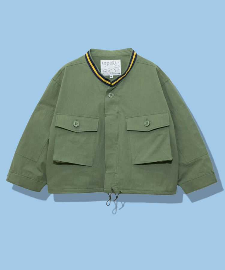 AOZORA BLUE HEAVEN(アオゾラ ブルー ヘヴン) |AOZORA 綿リップライン入りアーミーJK (MENS/WOMENS)