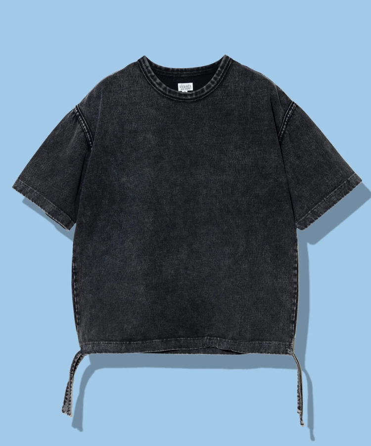 AOZORA BLUE HEAVEN(アオゾラ ブルー ヘヴン) |AOZORA 度詰め天竺+製品染めパウダーブリーチTシャツ (MENS)