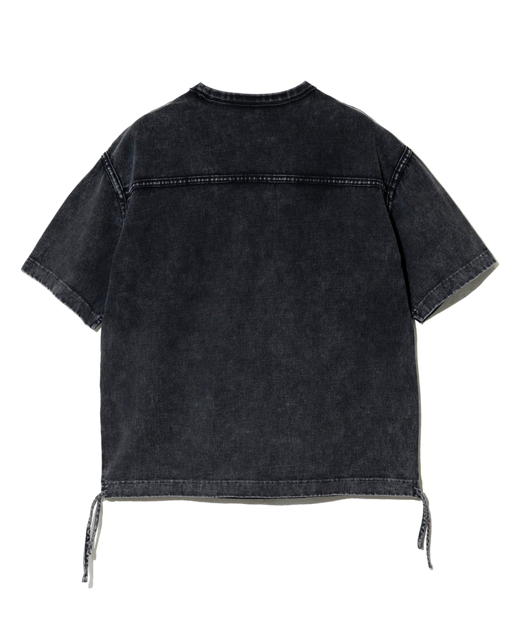 AOZORA BLUE HEAVEN(アオゾラ ブルー ヘヴン) |AOZORA 度詰め天竺+製品染めパウダーブリーチTシャツ (MENS)