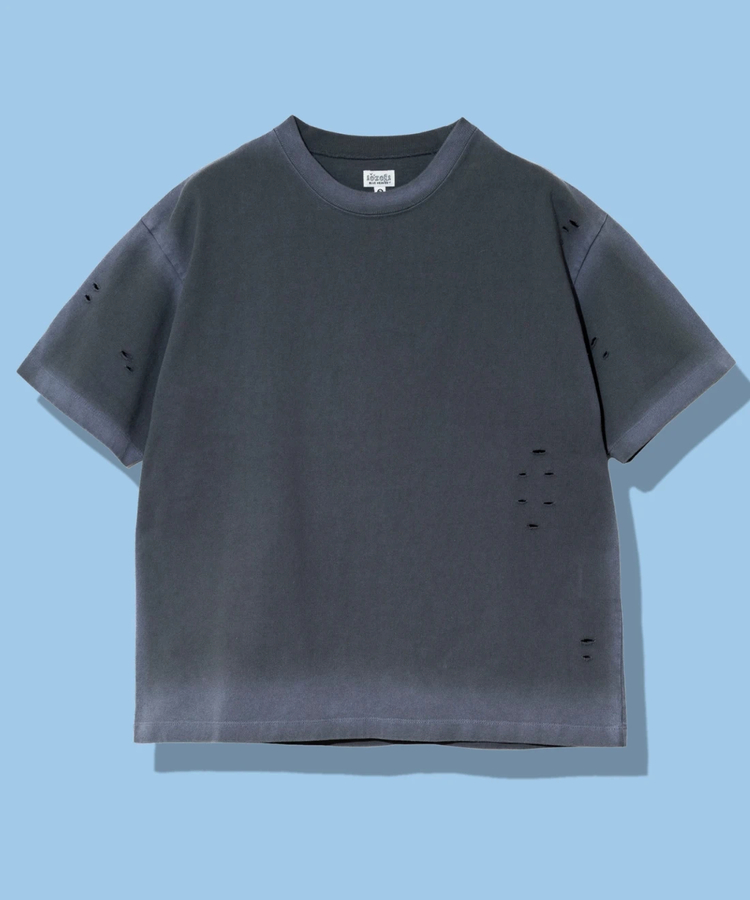AOZORA BLUE HEAVEN(アオゾラ ブルー ヘヴン) |AOZORA 度詰め天竺スプレー加工Tシャツ (MENS)