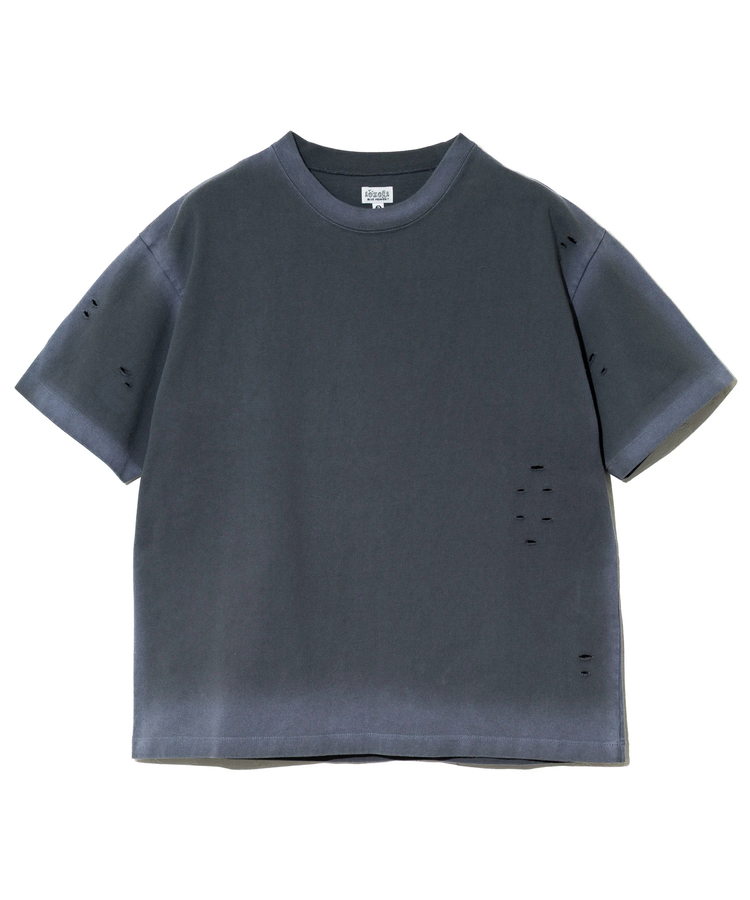 AOZORA BLUE HEAVEN(アオゾラ ブルー ヘヴン) |AOZORA 度詰め天竺スプレー加工Tシャツ (MENS)