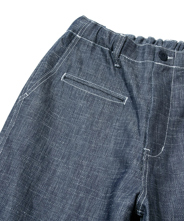 AOZORA BLUE HEAVEN(アオゾラ ブルー ヘヴン) |AOZORA LINEN/COTTN DENIMトラウザーパンツ(MENS)
