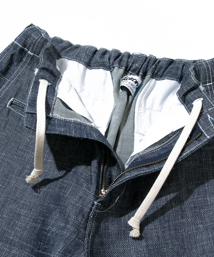 AOZORA BLUE HEAVEN(アオゾラ ブルー ヘヴン) |AOZORA LINEN/COTTN DENIMトラウザーパンツ(MENS)