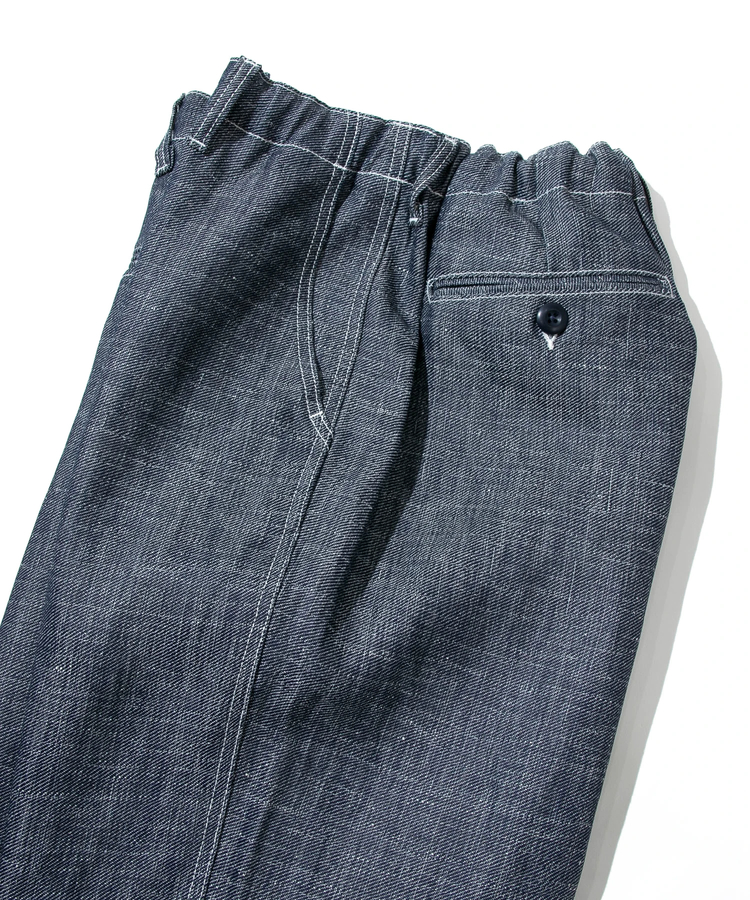 AOZORA BLUE HEAVEN(アオゾラ ブルー ヘヴン) |AOZORA LINEN/COTTN DENIMトラウザーパンツ(MENS)