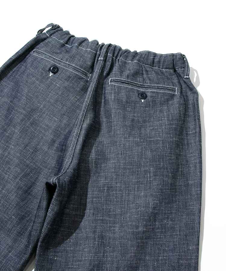 AOZORA BLUE HEAVEN(アオゾラ ブルー ヘヴン) |AOZORA LINEN/COTTN DENIMトラウザーパンツ(MENS)