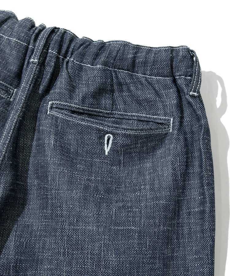 AOZORA BLUE HEAVEN(アオゾラ ブルー ヘヴン) |AOZORA LINEN/COTTN DENIMトラウザーパンツ(MENS)