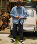 AOZORA BLUE HEAVEN(アオゾラ ブルー ヘヴン) |AOZORA DENIM･ヒッコリーコーチシャツ (MENS/WOMENS)