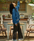 AOZORA BLUE HEAVEN(アオゾラ ブルー ヘヴン) |AOZORA DENIM･ヒッコリーコーチシャツ (MENS/WOMENS)