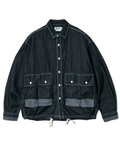 AOZORA BLUE HEAVEN(アオゾラ ブルー ヘヴン) |AOZORA DENIM･ヒッコリーコーチシャツ (MENS/WOMENS)