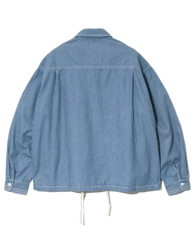 AOZORA BLUE HEAVEN(アオゾラ ブルー ヘヴン) |AOZORA DENIM･ヒッコリーコーチシャツ (MENS/WOMENS)