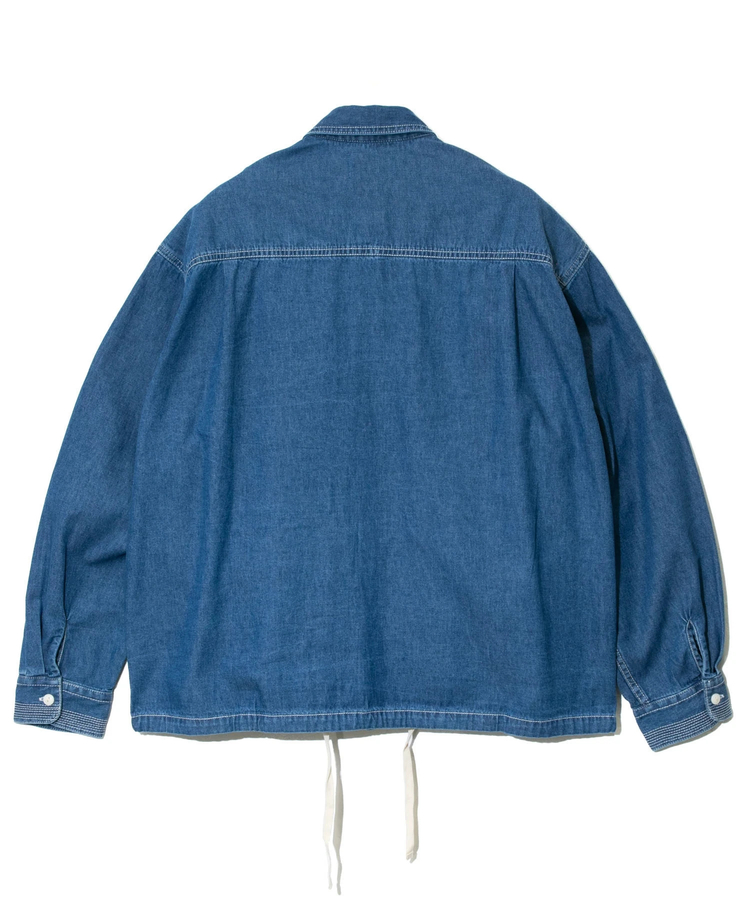 AOZORA BLUE HEAVEN(アオゾラ ブルー ヘヴン) |AOZORA DENIM･ヒッコリーコーチシャツ (MENS/WOMENS)
