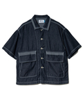AOZORA BLUE HEAVEN(アオゾラ ブルー ヘヴン) |AOZORA DENIMヒッコリーSSゲームシャツ(MENS)