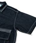 AOZORA BLUE HEAVEN(アオゾラ ブルー ヘヴン) |AOZORA DENIMヒッコリーSSゲームシャツ(MENS)