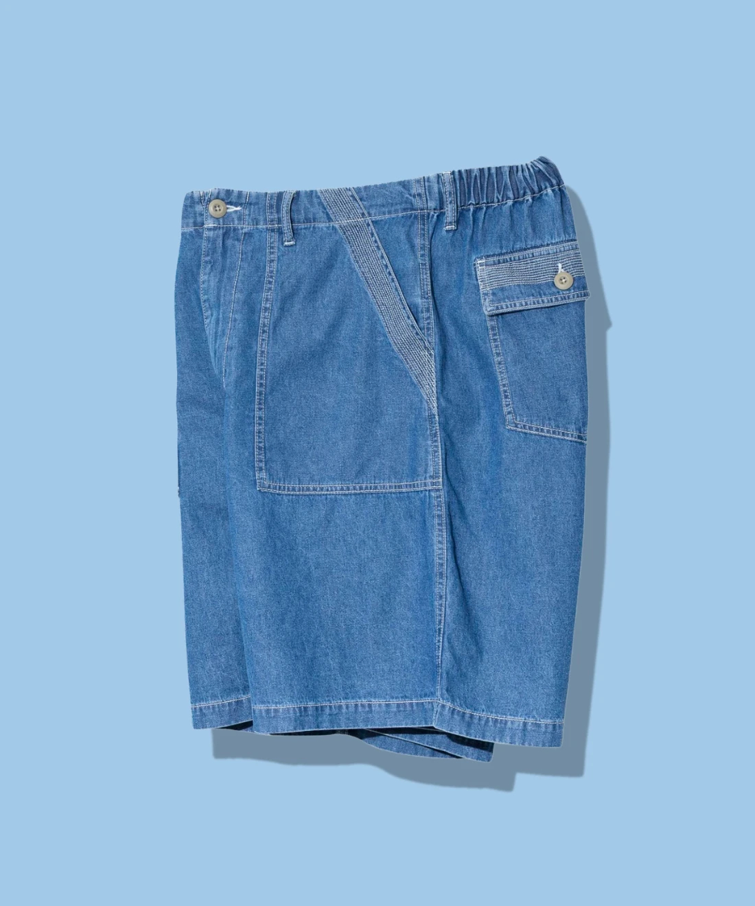 AOZORA DENIM・ヒッコリーワイドベーカーショーツ(MENS AOZORA DENIM・ヒッコリーワイドベーカーショーツ(MENS