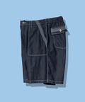 AOZORA BLUE HEAVEN(アオゾラ ブルー ヘヴン) |AOZORA DENIM･ヒッコリーワイドベーカーショーツ(MENS)