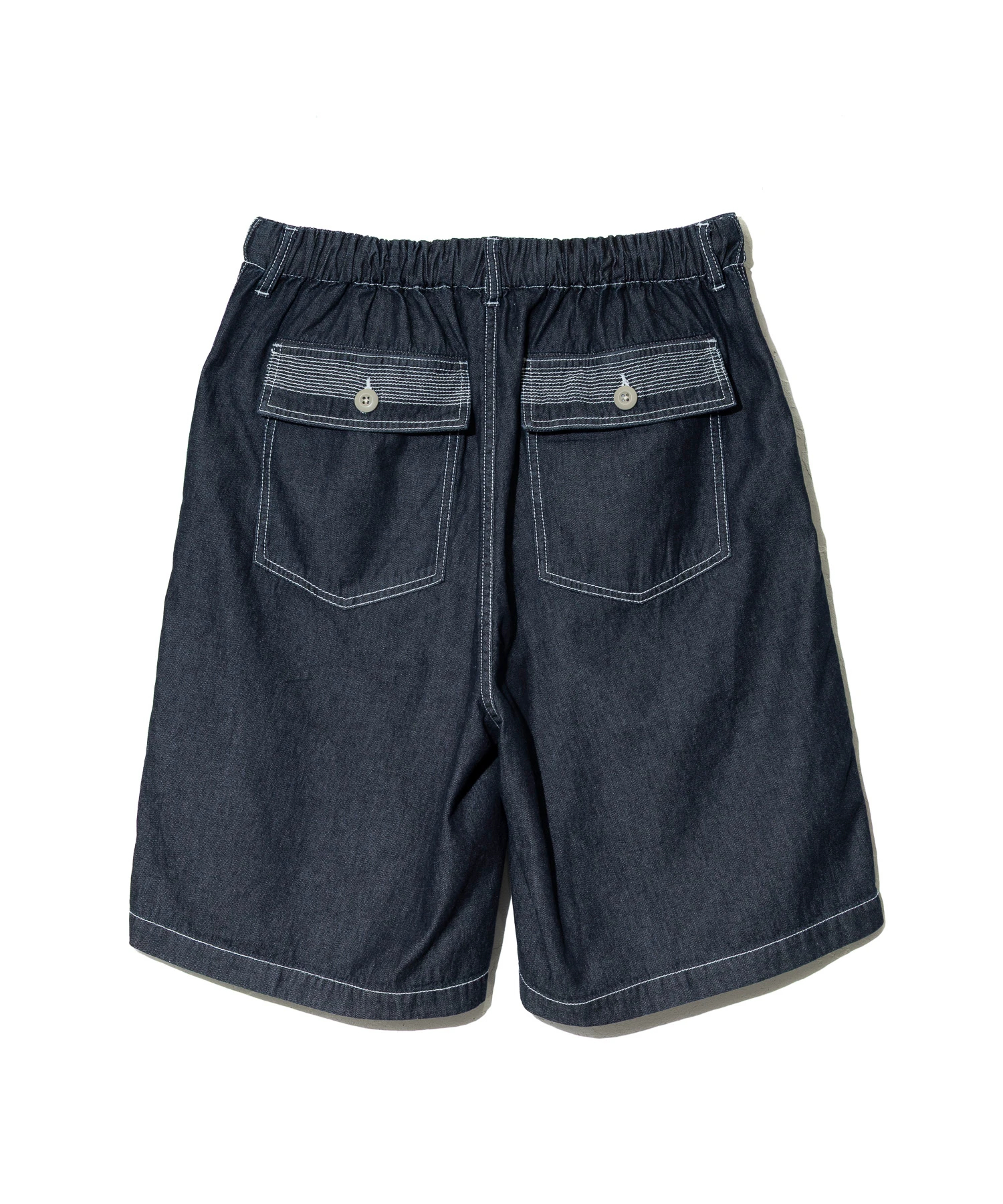 AOZORA DENIM・ヒッコリーワイドベーカーショーツ(MENS