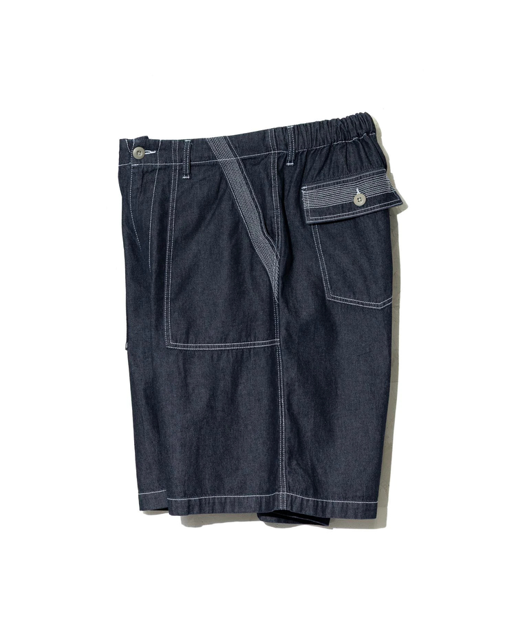 AOZORA BLUE HEAVEN(アオゾラ ブルー ヘヴン) |AOZORA DENIM･ヒッコリーワイドベーカーショーツ(MENS)