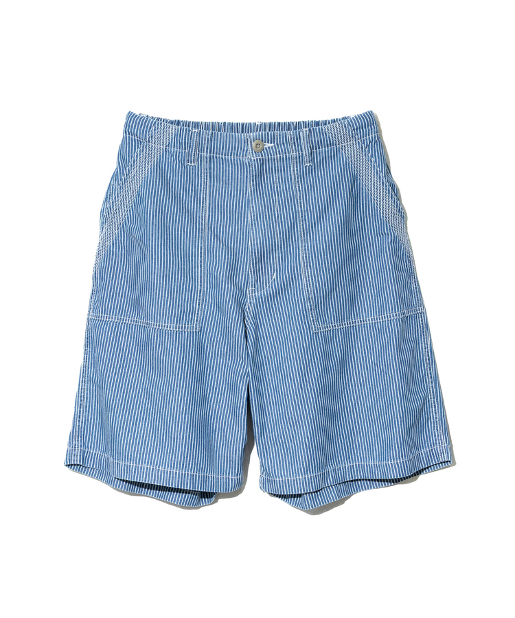 AOZORA BLUE HEAVEN(アオゾラ ブルー ヘヴン) |AOZORA DENIM･ヒッコリーワイドベーカーショーツ(MENS)