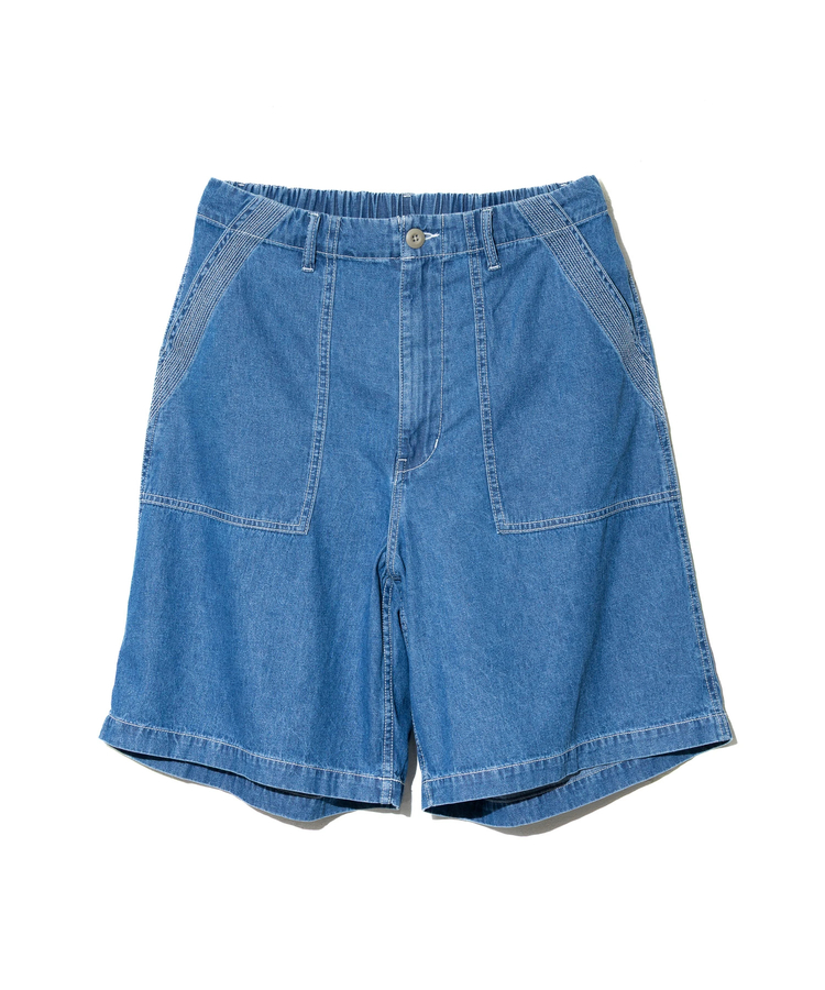 AOZORA BLUE HEAVEN(アオゾラ ブルー ヘヴン) |AOZORA DENIM･ヒッコリーワイドベーカーショーツ(MENS)