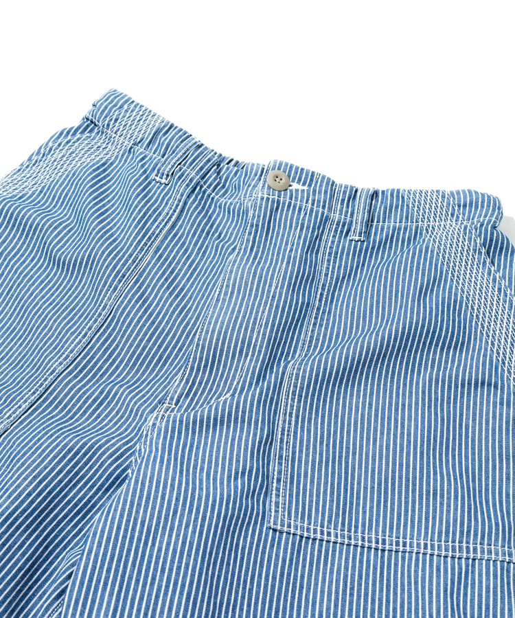 AOZORA BLUE HEAVEN(アオゾラ ブルー ヘヴン) |AOZORA DENIM･ヒッコリーワイドベーカーショーツ(MENS)